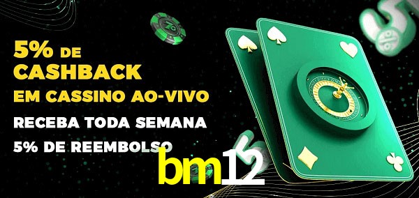 Promoções do cassino ao Vivo bm12